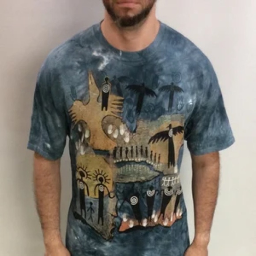 90s vintage tie dye T shirt The Mountain‎ Ginny Hogan top